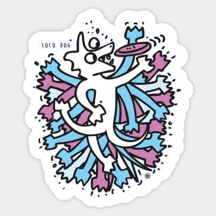 Loco Dog Sticker